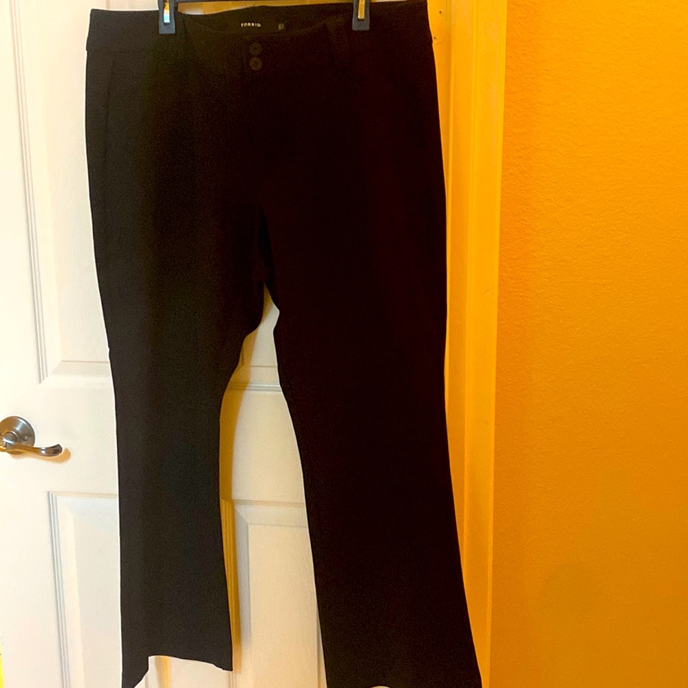 Torrid black work pants size 20S.